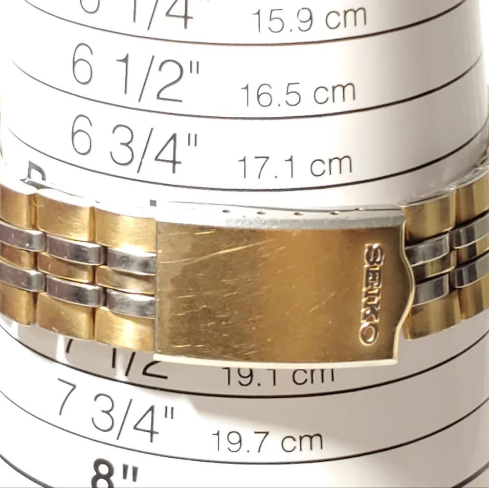 Vintage Seiko Automatic Men's Day Date Watch Gold Plated Seventeen Jewels